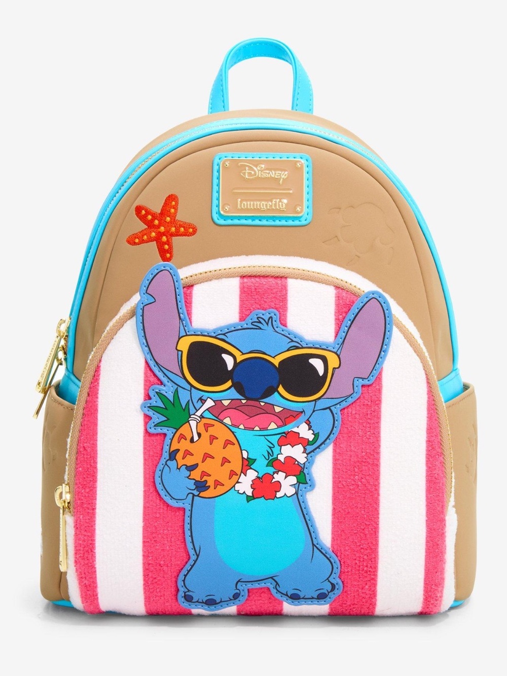 Loungefly Disney Lilo & Stitch Beach Towel Stitch Mini Backpack